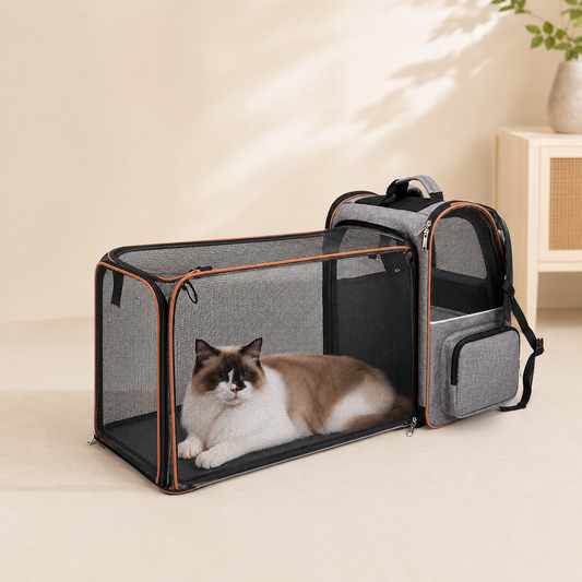 Pawmori Expandable Cat Backpack Carrier