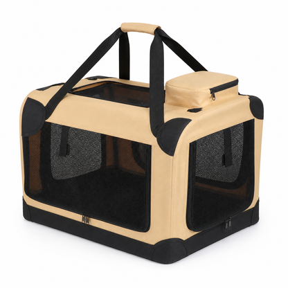 Pawmori Large Foldable Cat Carrier for Car Travel