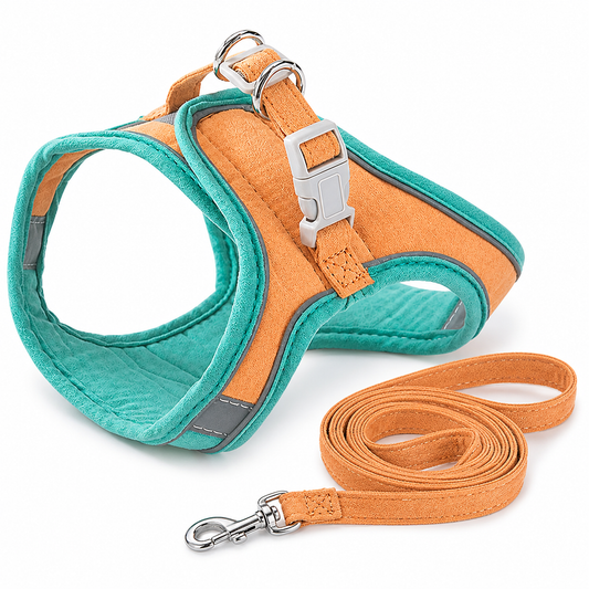 Pawmori Soft Reflective Cat Harness & Leash Set