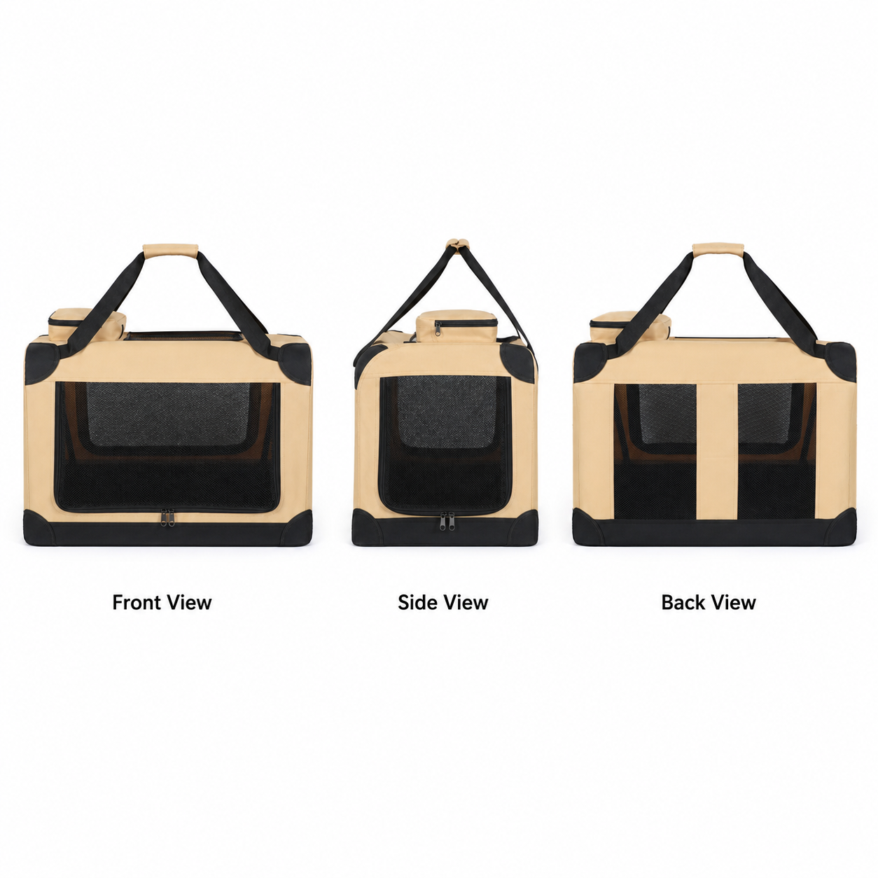 Pawmori Large Foldable Cat Carrier for Car Travel