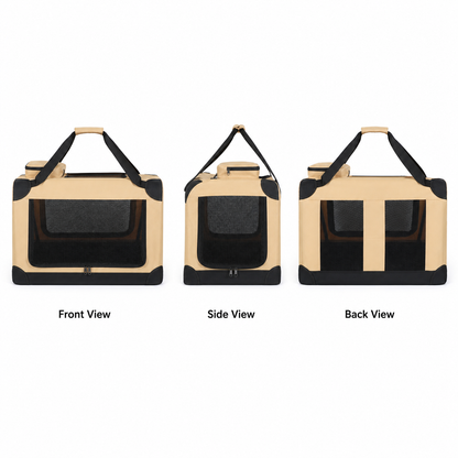 Pawmori Large Foldable Cat Carrier for Car Travel