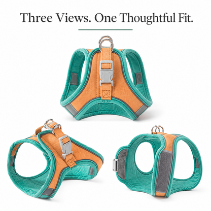 Pawmori Soft Reflective Cat Harness & Leash Set