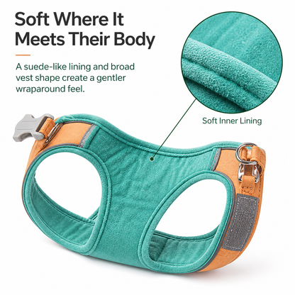 Pawmori Soft Reflective Cat Harness & Leash Set