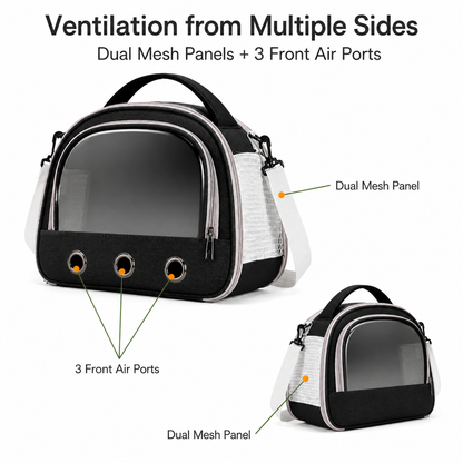Pawmori Foldable Breathable Cat Carrier Bag