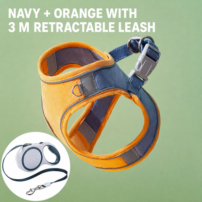 Pawmori Soft Reflective Cat Harness & Leash Set
