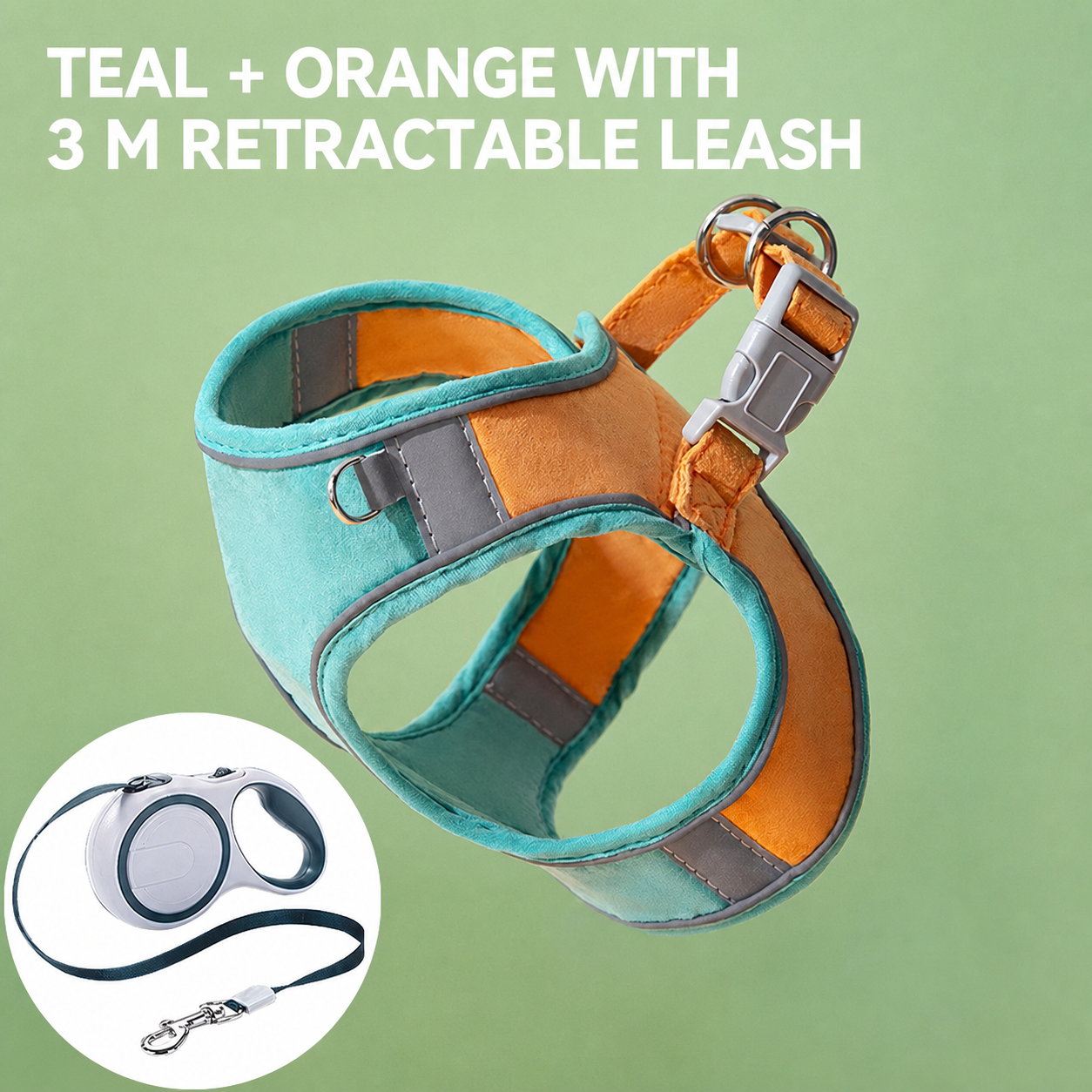 Pawmori Soft Reflective Cat Harness & Leash Set