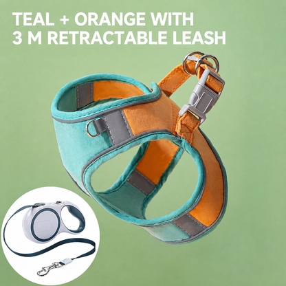 Pawmori Soft Reflective Cat Harness & Leash Set